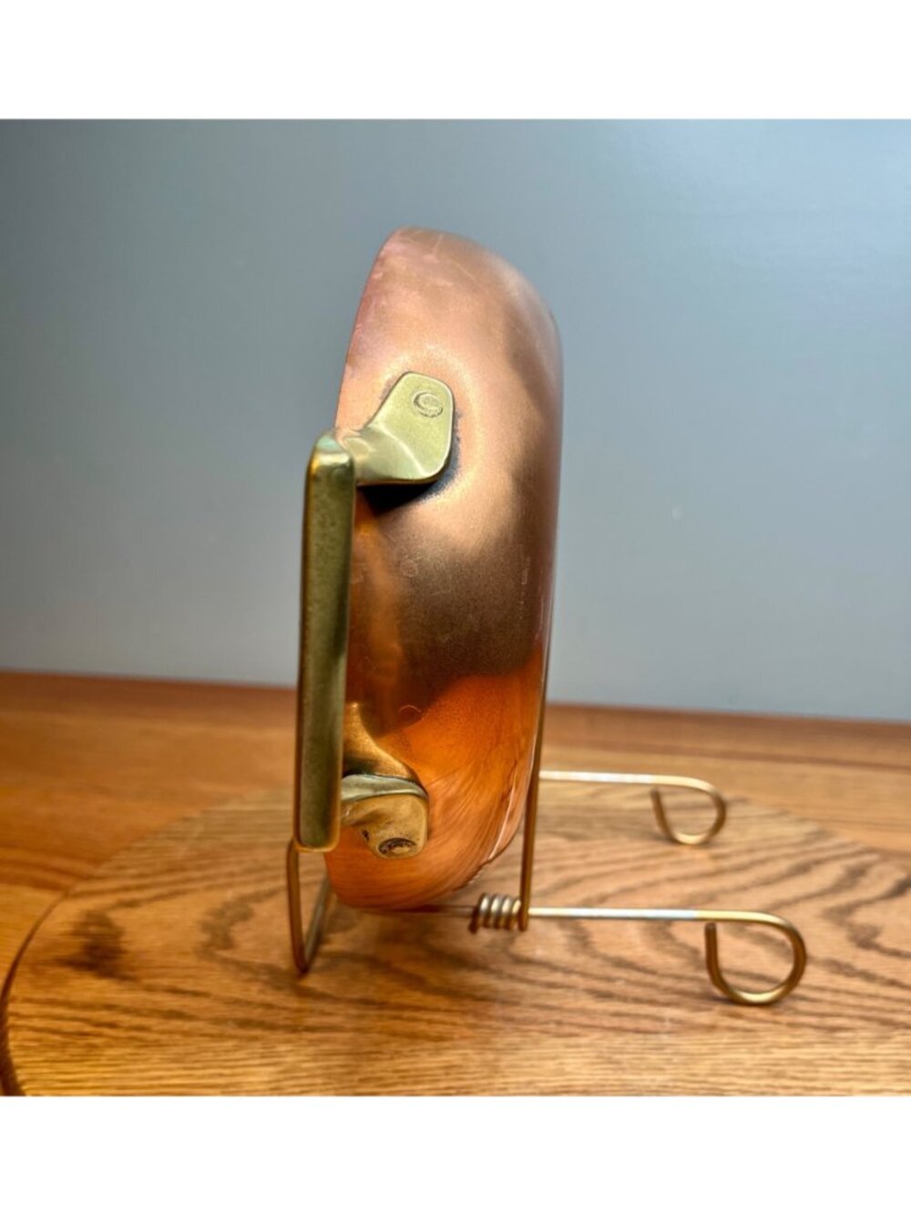 Vintage  Paul Revere Ware 12 inch  Copper Double Handle Oval Au Gratin Pan/ Fish - Picture 14 of 15